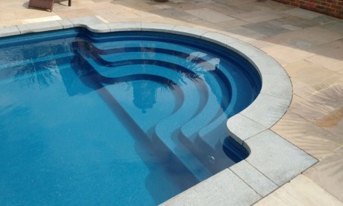 Round Pool Steps