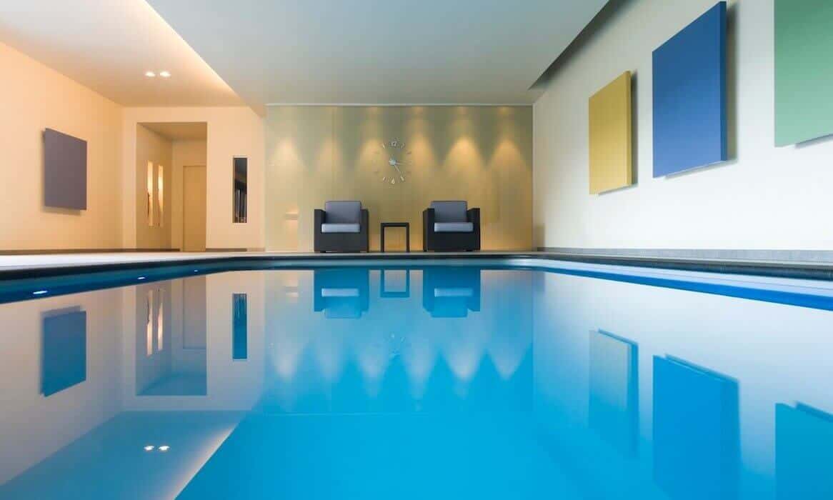 Indoor Pool with Chairs