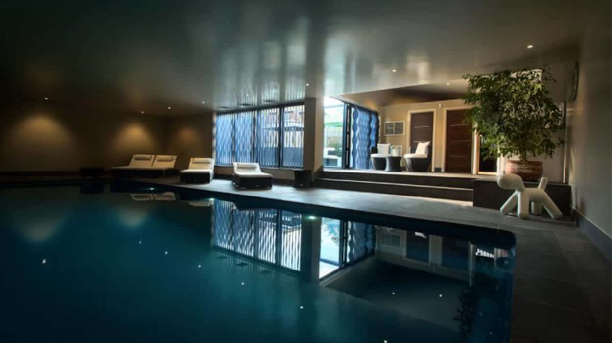 Basement Pool at Night