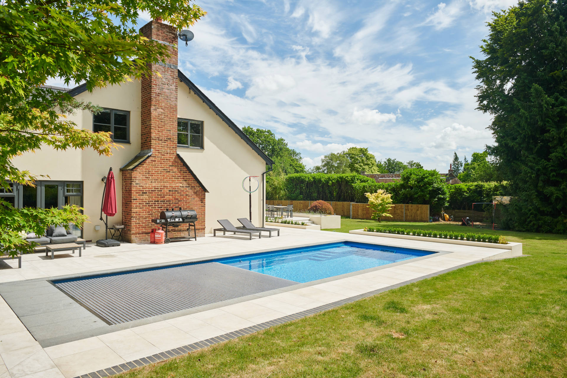 Outdoor Pool Installation in Hampshire case study featured image