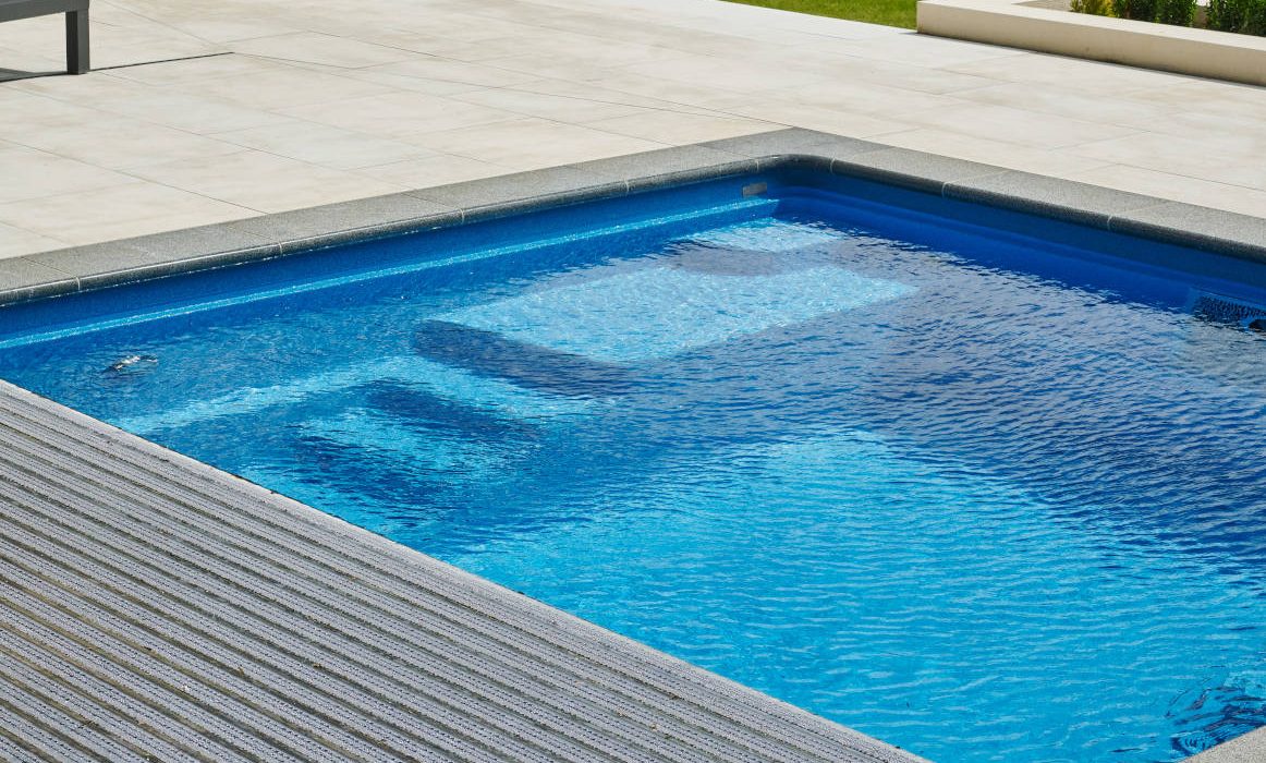 Outdoor Pool Installation in Hampshire case study side image