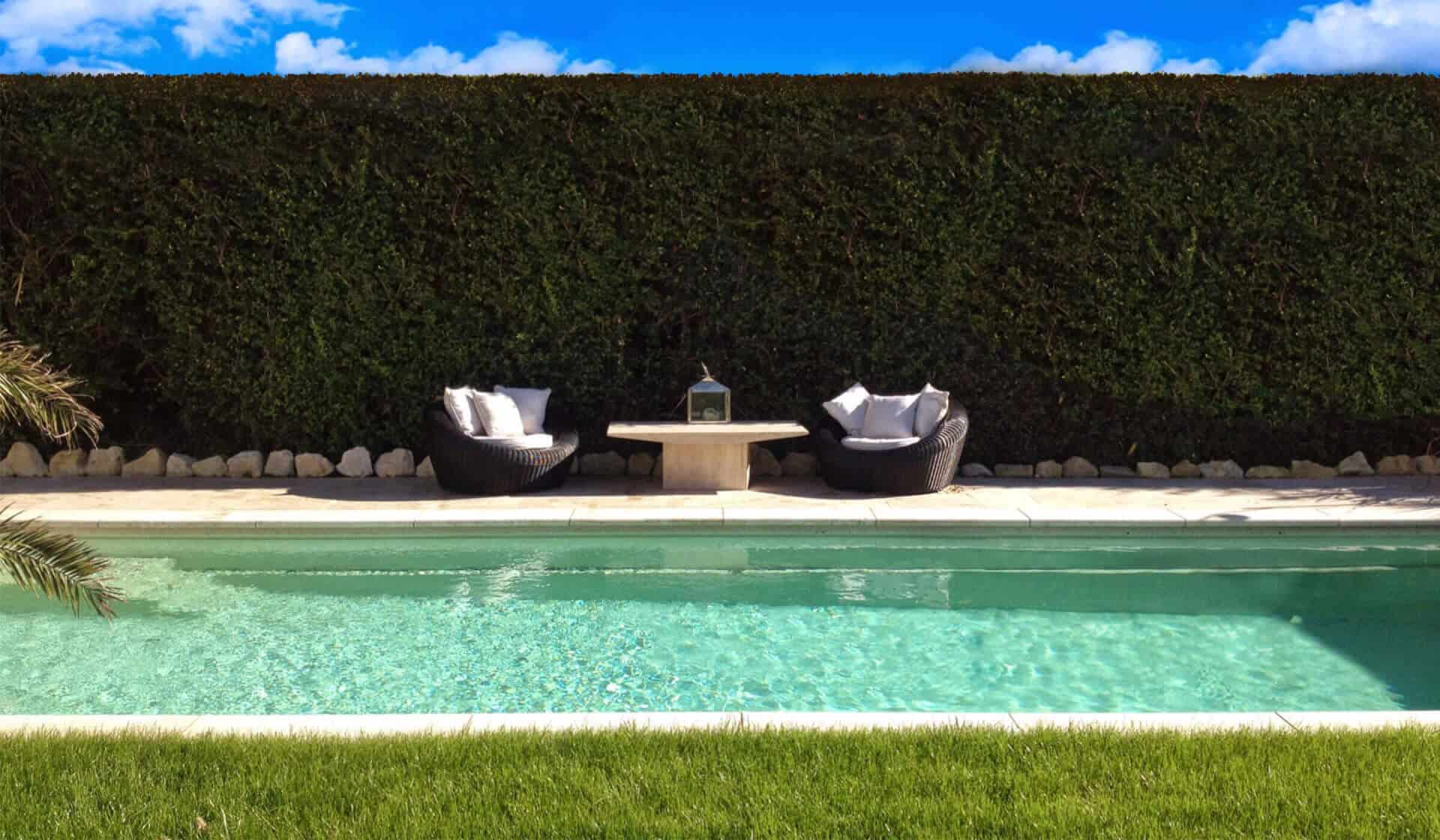 Armchairs by Pool