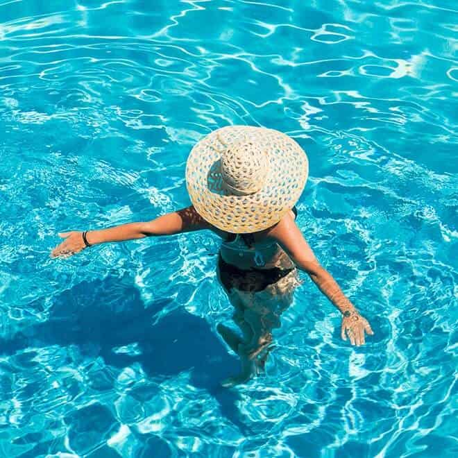 Compass Pools Woman in pool