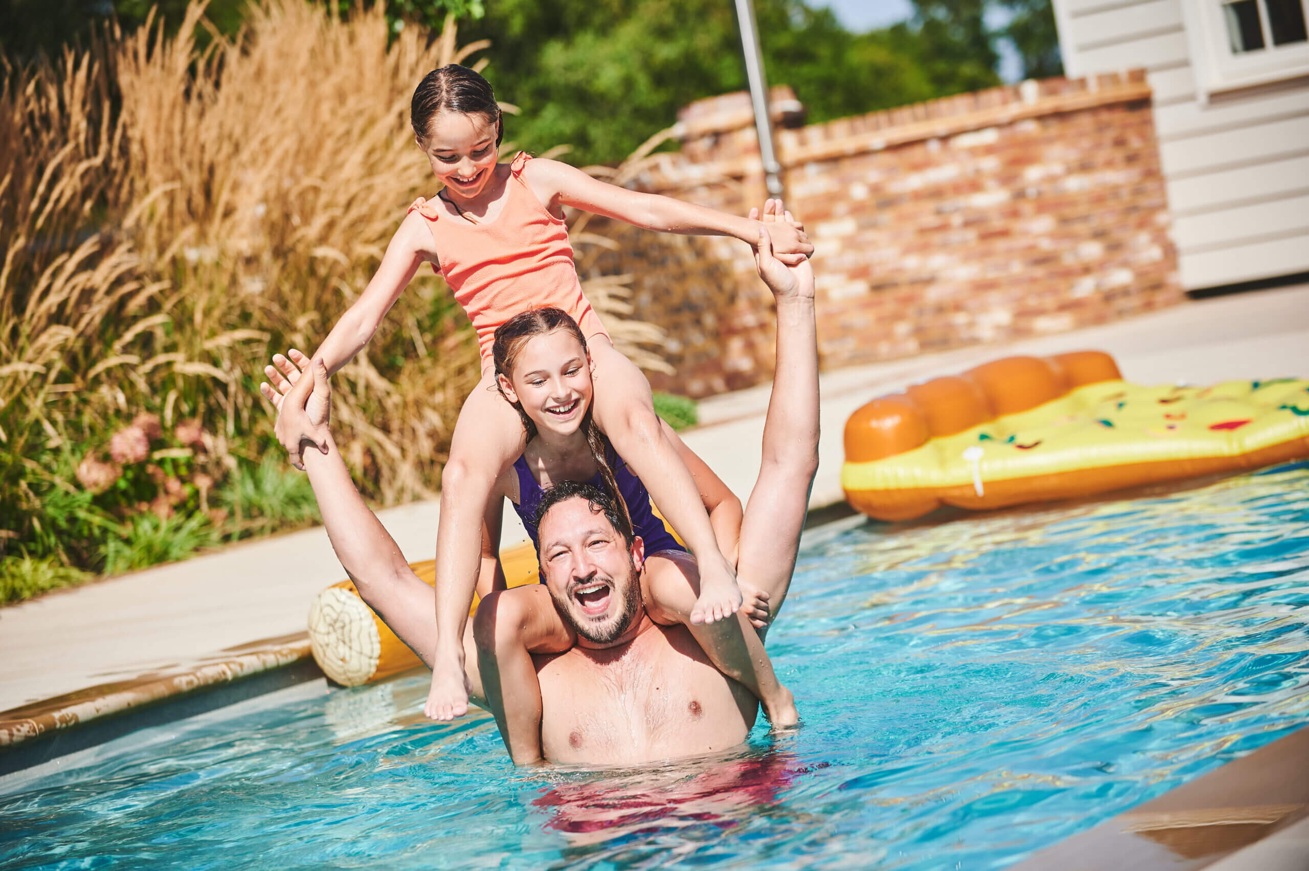 Children on Person's Shoulders