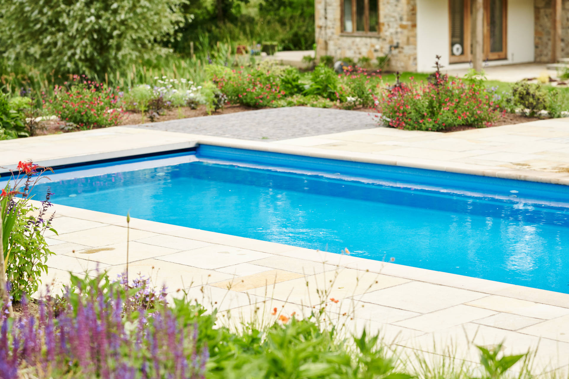 XL Java Outdoor Pool Installation with Roman End in Somerset Featured image
