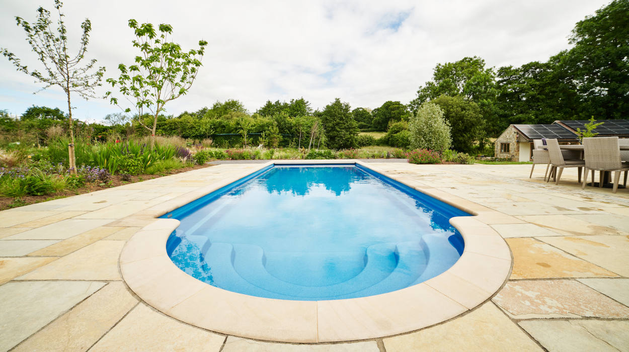 XL Java Outdoor Pool Installation with Roman End in Somerset Gallery image 3