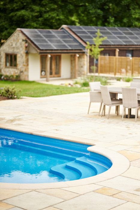 XL Java Outdoor Pool Installation with Roman End in Somerset Gallery image 6